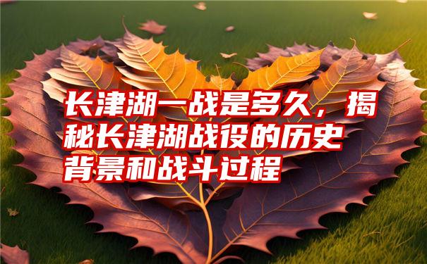 长津湖一战是多久，揭秘长津湖战役的历史背景和战斗过程