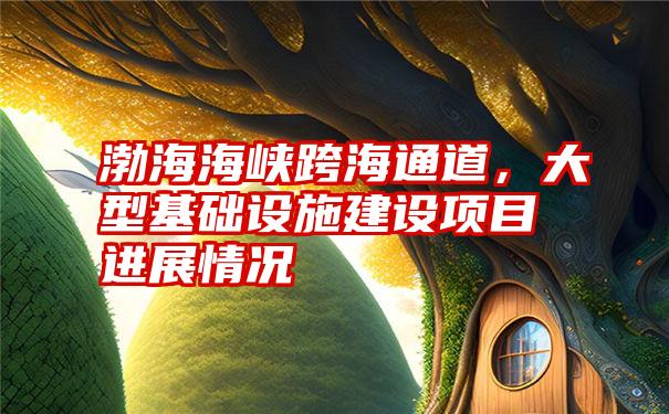 渤海海峡跨海通道,大型基础设施建设项目进展情况