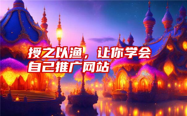 授之以渔，让你学会自己推广网站