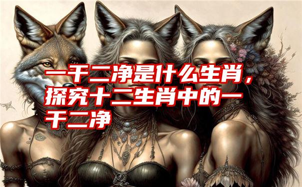 一干二净是什么生肖,探究十二生肖中的一干二净