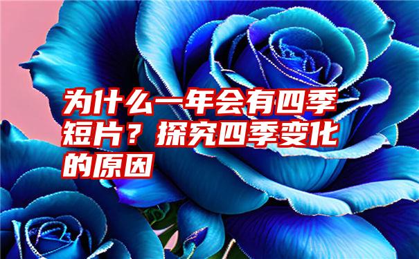 为什么一年会有四季短片？探究四季变化的原因