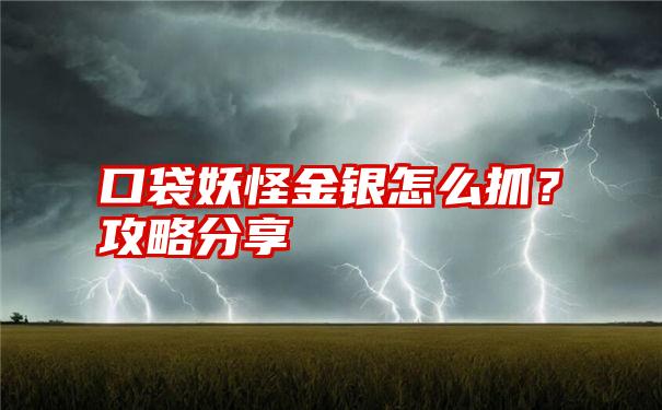 口袋妖怪金银怎么抓？攻略分享