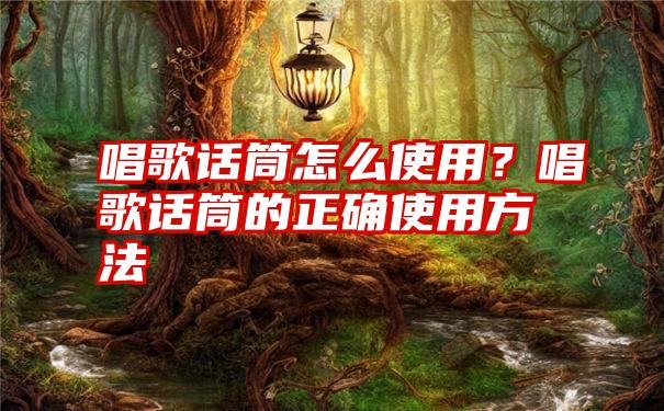 唱歌话筒怎么使用？唱歌话筒的正确使用方法