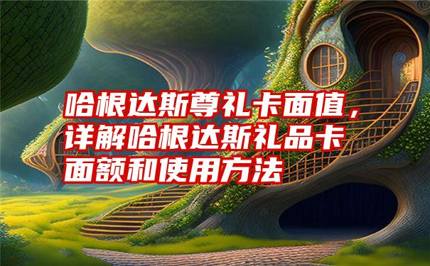 哈根达斯尊礼卡面值,详解哈根达斯礼品卡面额和使用方法