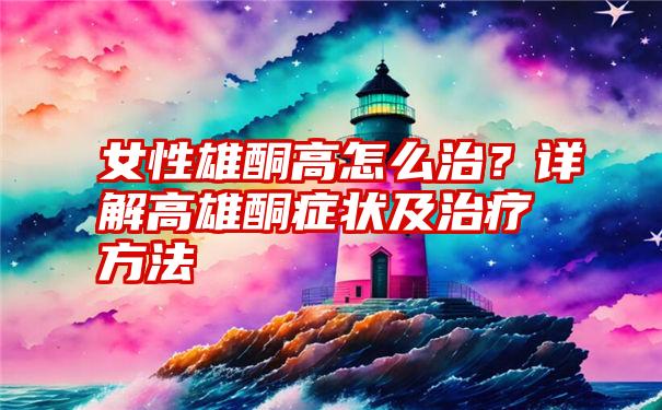 女性雄酮高怎么治？详解高雄酮症状及治疗方法