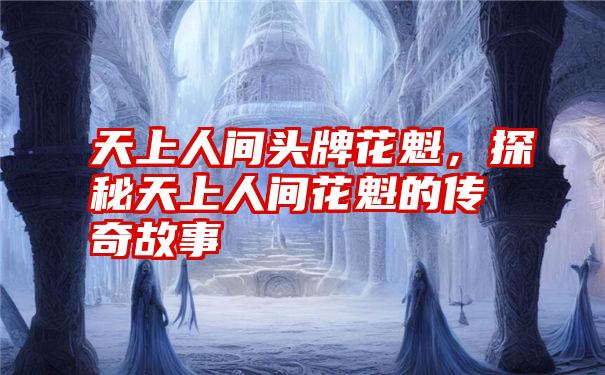 天上人间头牌花魁,探秘天上人间花魁的传奇故事