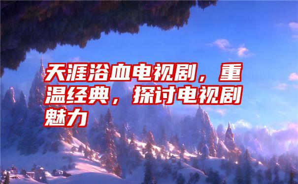 天涯浴血电视剧,重温经典,探讨电视剧魅力