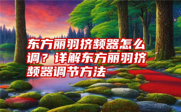 东方丽羽挤频器怎么调？详解东方丽羽挤频器调节方法