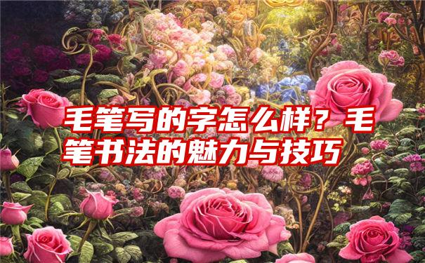 毛笔写的字怎么样？毛笔书法的魅力与技巧