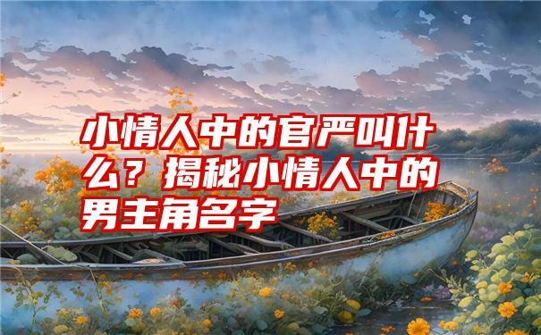 小情人中的官严叫什么？揭秘小情人中的男主角名字