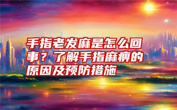 手指老发麻是怎么回事？了解手指麻痹的原因及预防措施