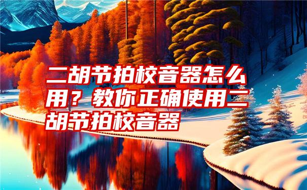 二胡节拍校音器怎么用？教你正确使用二胡节拍校音器