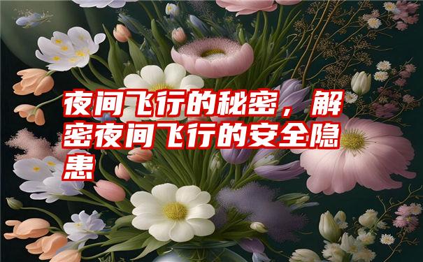 夜间飞行的秘密,解密夜间飞行的安全隐患
