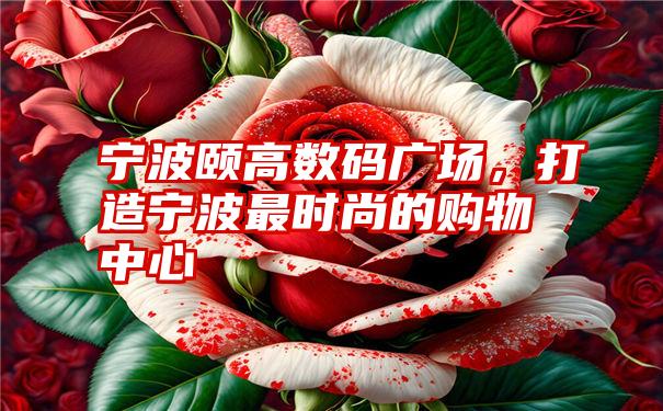 宁波颐高数码广场,打造宁波最时尚的购物中心