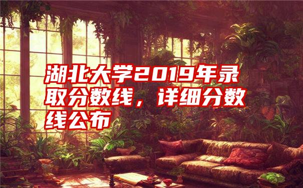 湖北大学2019年录取分数线,详细分数线公布
