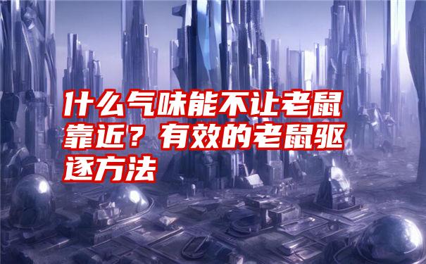 什么气味能不让老鼠靠近？有效的老鼠驱逐方法