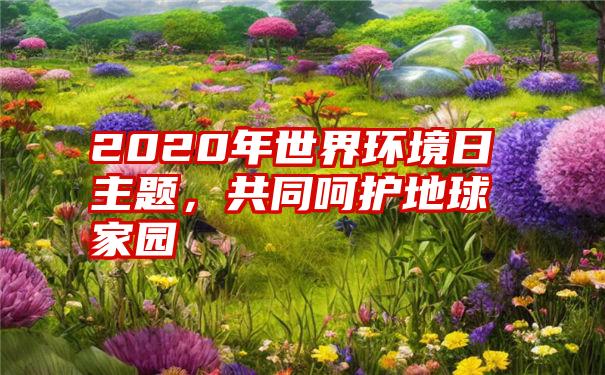 2020年世界环境日主题，共同呵护地球家园