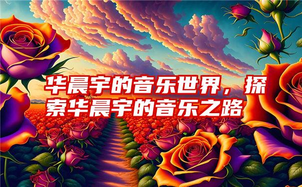 华晨宇的音乐世界，探索华晨宇的音乐之路