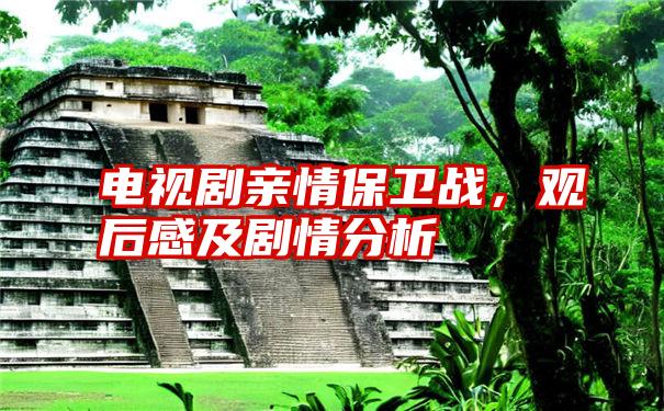 电视剧亲情保卫战，观后感及剧情分析