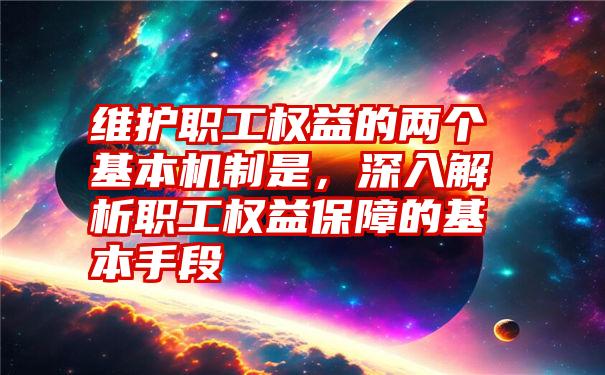 维护职工权益的两个基本机制是，深入解析职工权益保障的基本手段