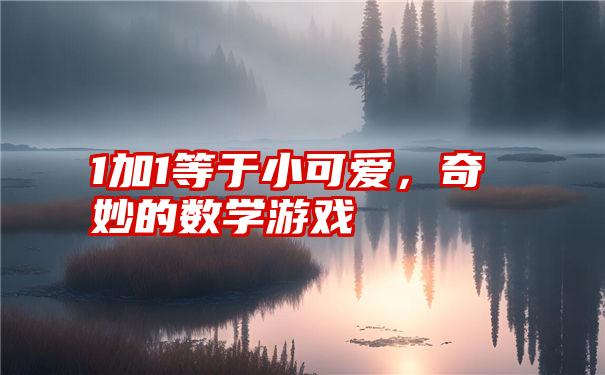 1加1等于小可爱，奇妙的数学游戏