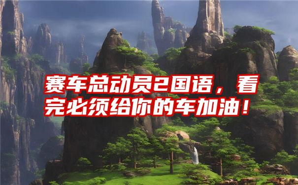 赛车总动员2国语,看完必须给你的车加油!