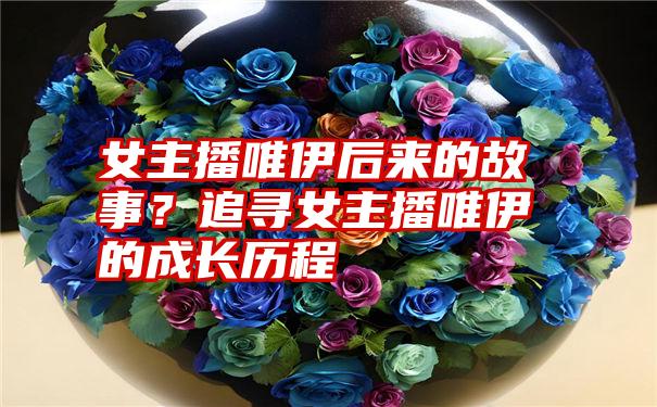 女主播唯伊后来的故事？追寻女主播唯伊的成长历程