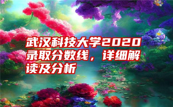 武汉科技大学2020录取分数线，详细解读及分析