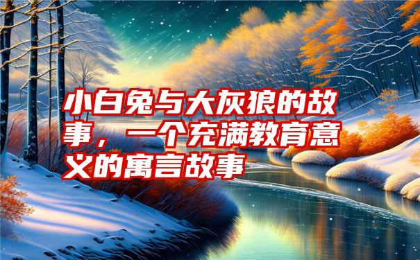 小白兔与大灰狼的故事，一个充满教育意义的寓言故事