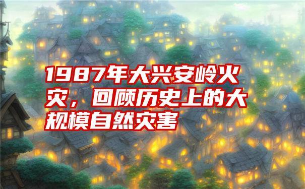 1987年大兴安岭火灾，回顾历史上的大规模自然灾害