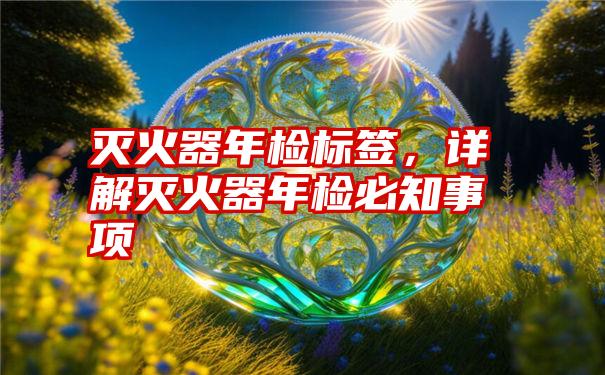 灭火器年检标签，详解灭火器年检必知事项