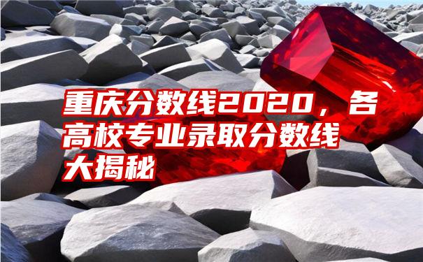 重庆分数线2020，各高校专业录取分数线大揭秘