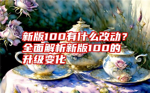 新版100有什么改动？全面解析新版100的升级变化