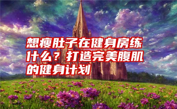 想瘦肚子在健身房练什么？打造完美腹肌的健身计划