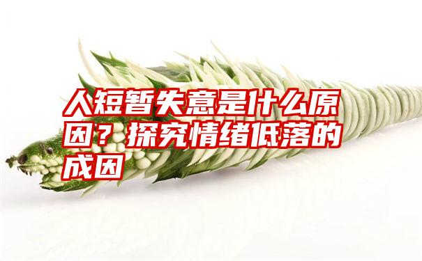 人短暂失意是什么原因?探究情绪低落的成因