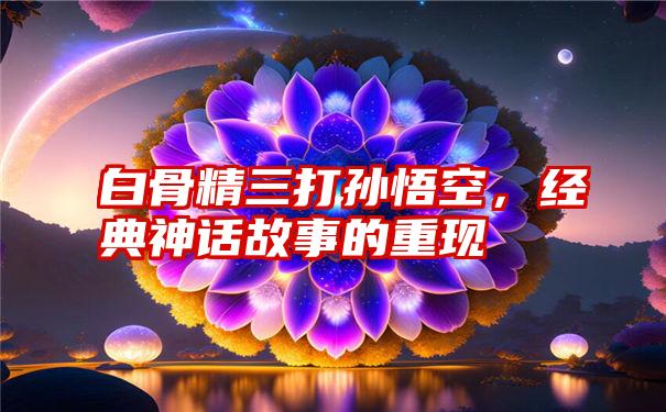 白骨精三打孙悟空，经典神话故事的重现