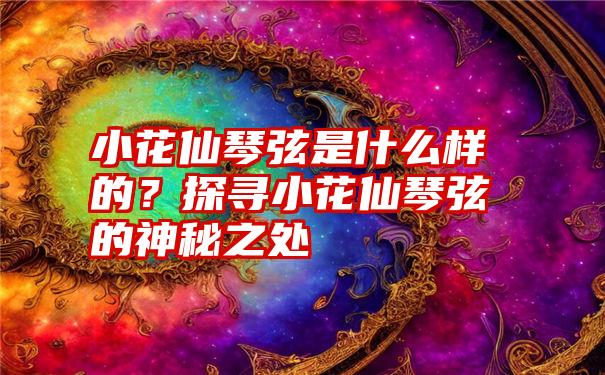 小花仙琴弦是什么样的？探寻小花仙琴弦的神秘之处