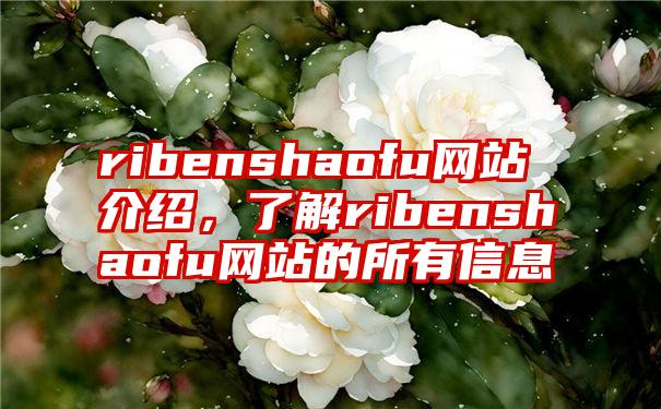 ribenshaofu网站介绍，了解ribenshaofu网站的所有信息