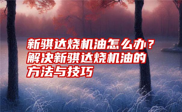 新骐达烧机油怎么办？解决新骐达烧机油的方法与技巧