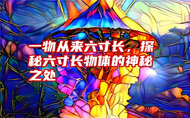 一物从来六寸长，探秘六寸长物体的神秘之处