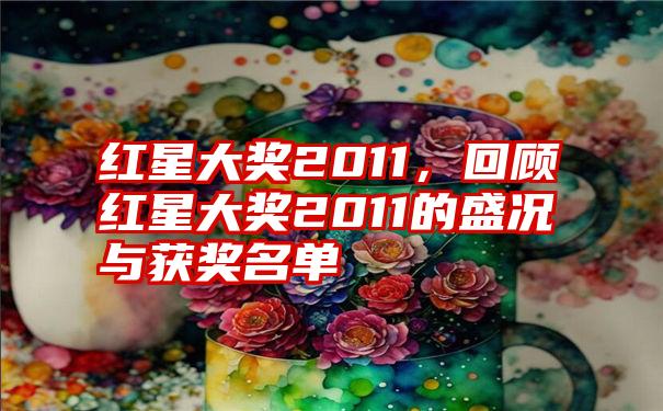 红星大奖2011，回顾红星大奖2011的盛况与获奖名单