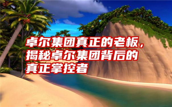 卓尔集团真正的老板，揭秘卓尔集团背后的真正掌控者