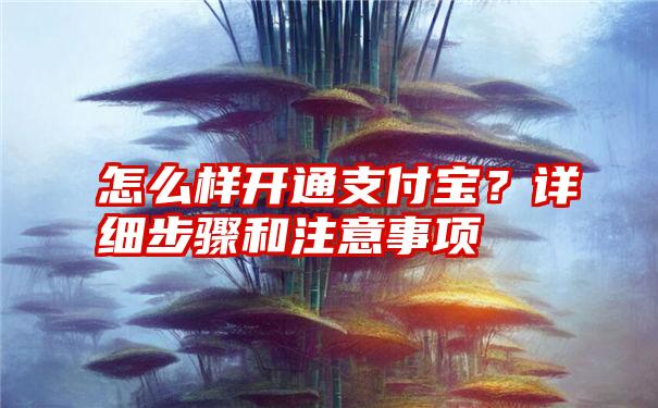 怎么样开通支付宝？详细步骤和注意事项