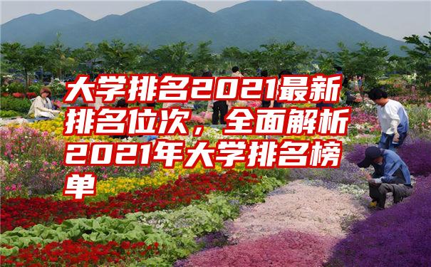 大学排名2021最新排名位次，全面解析2021年大学排名榜单