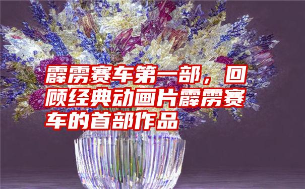 霹雳赛车第一部，回顾经典动画片霹雳赛车的首部作品