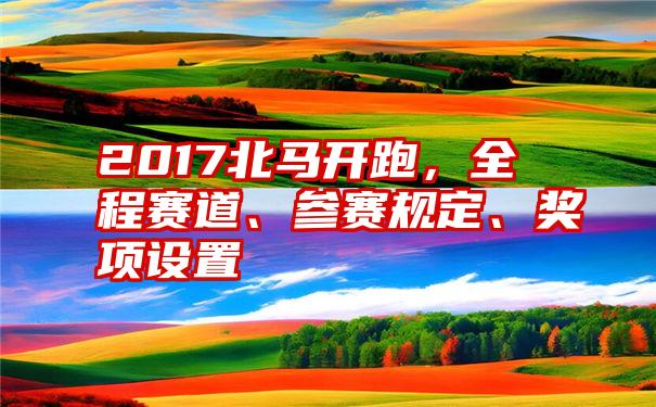 2017北马开跑，全程赛道、参赛规定、奖项设置