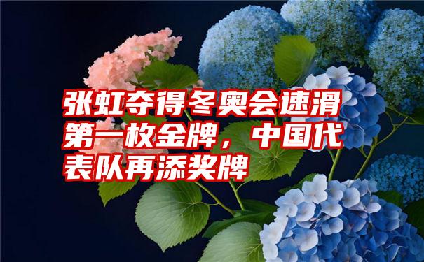 张虹夺得冬奥会速滑第一枚金牌，中国代表队再添奖牌