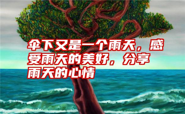 伞下又是一个雨天，感受雨天的美好，分享雨天的心情