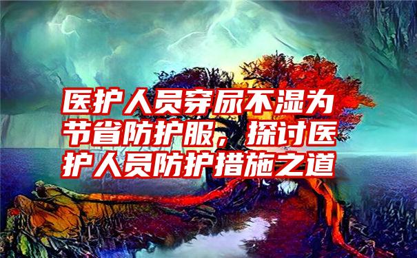 医护人员穿尿不湿为节省防护服,探讨医护人员防护措施之道