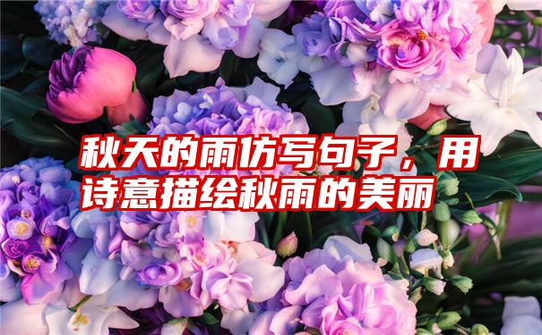 秋天的雨仿写句子，用诗意描绘秋雨的美丽